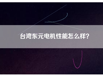 臺(tái)灣東元電機(jī)性能怎么樣？