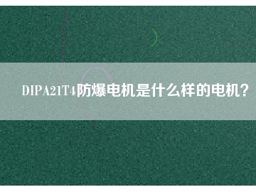 DIPA21T4防爆電機(jī)是什么樣的電機(jī)？
