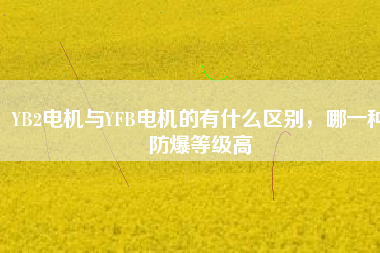 YB2電機與YFB電機的有什么區(qū)別，哪一種防爆等級高