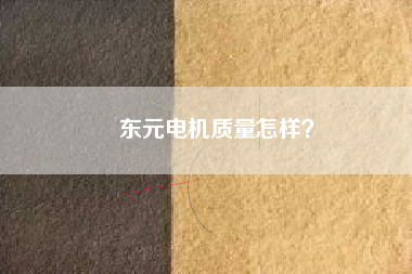 東元電機質(zhì)量怎樣？